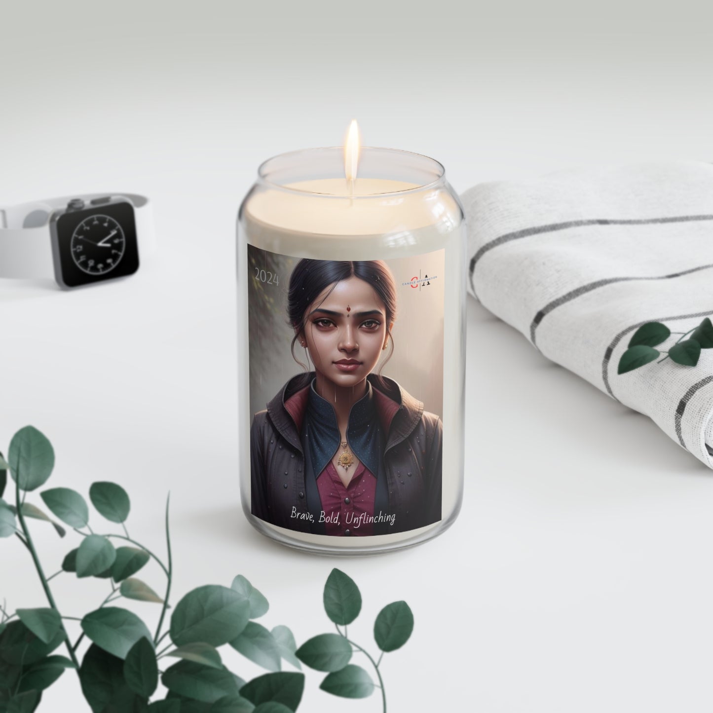 Women Brave Candle Affirmation