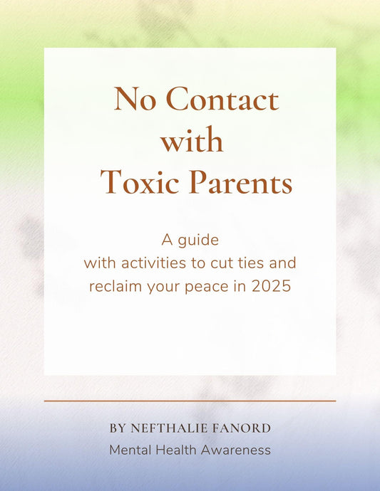 Toxic Relationship Recovery Worksheet, No Contact Strategy, Self-Growth Worksheet