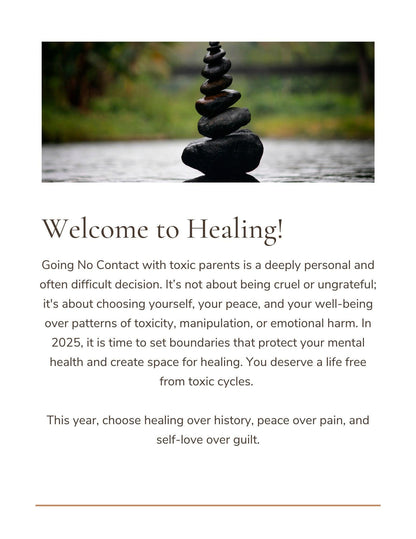 Toxic Relationship Recovery Worksheet, No Contact Strategy, Self-Growth Worksheet